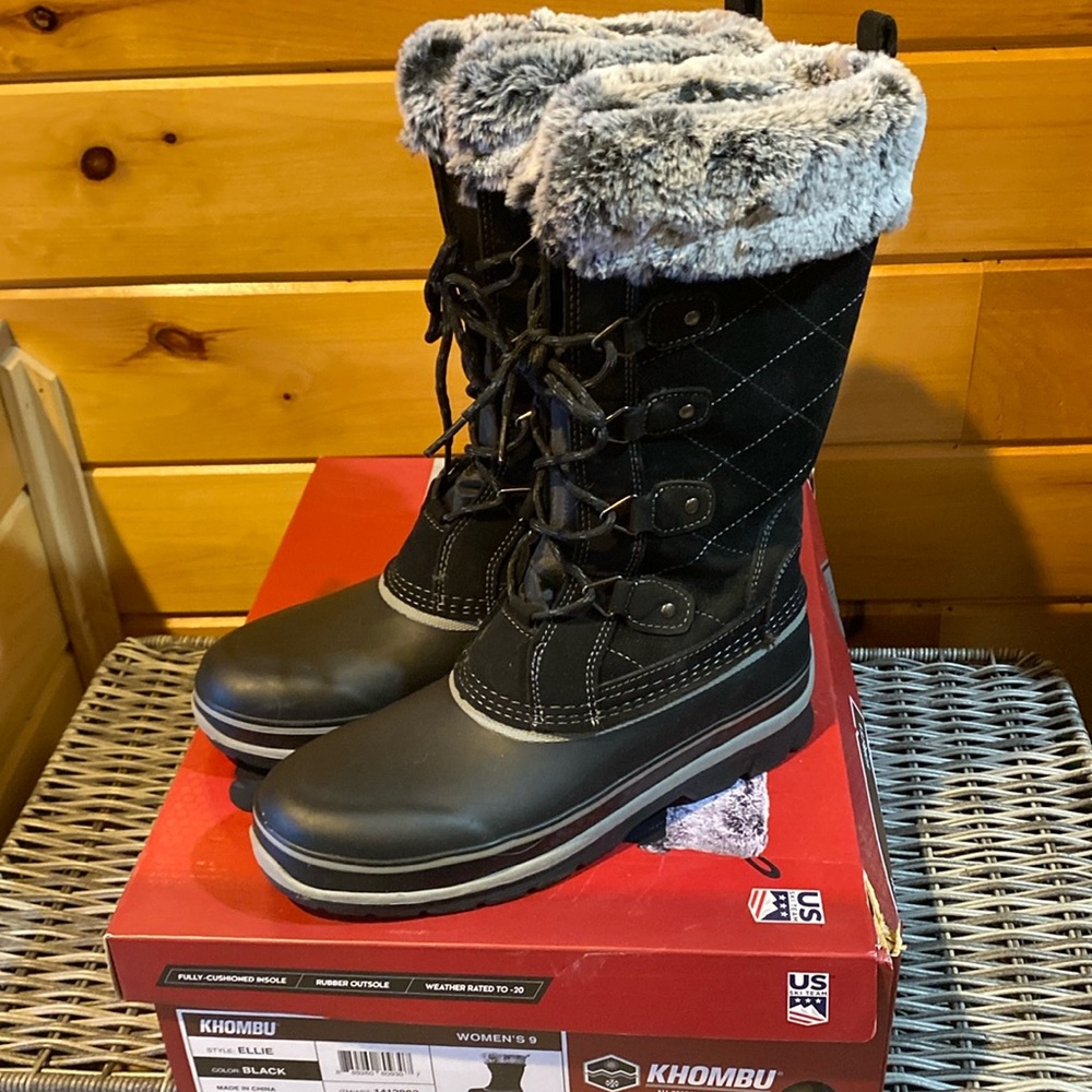 Khombu womens winter boots